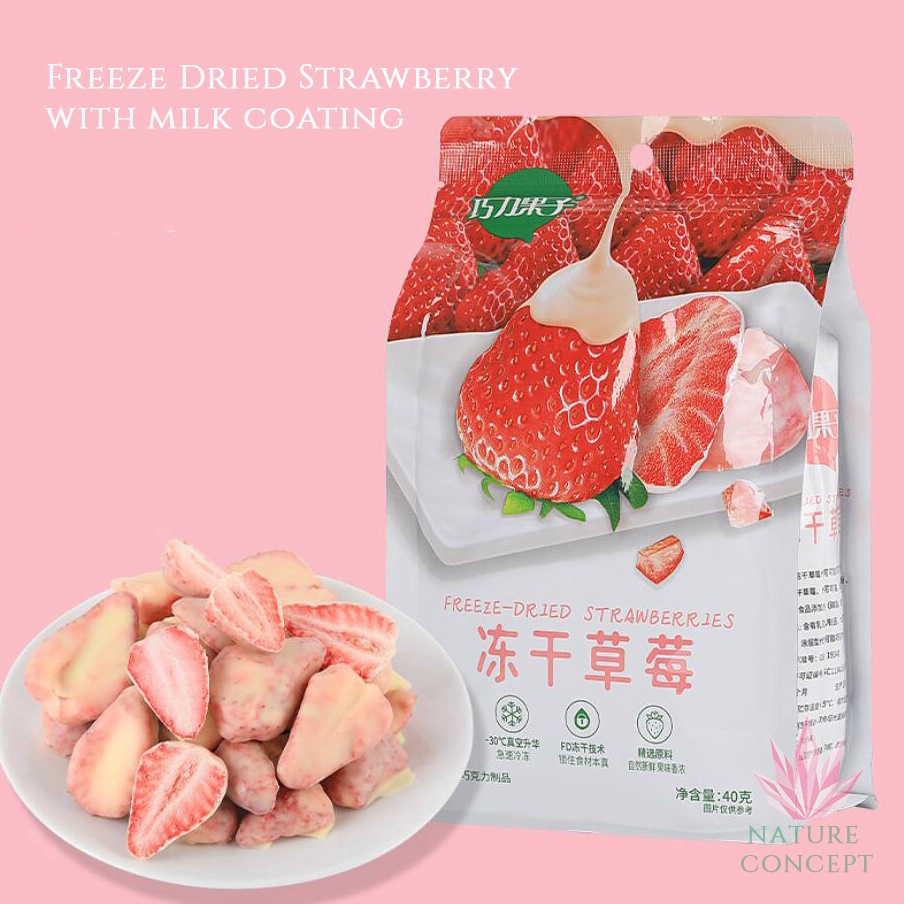 

PROMO Freeze Dried Strawberry Cemilan Snack Strawberry Mango Mixed Fruit Coconut Durian Utuh with Milk Coated Stroberi Susu LENGKAP TERMURAH