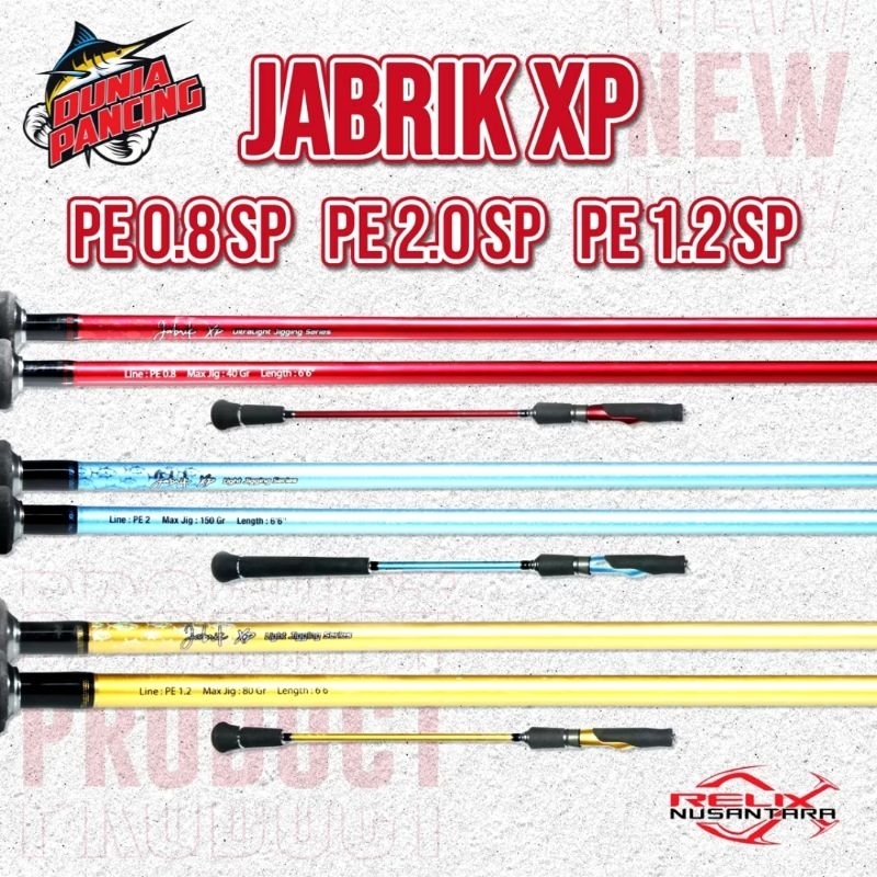 Joran Relix Nusantara Jabrik XP Joran Light Jigging Slow Jigging