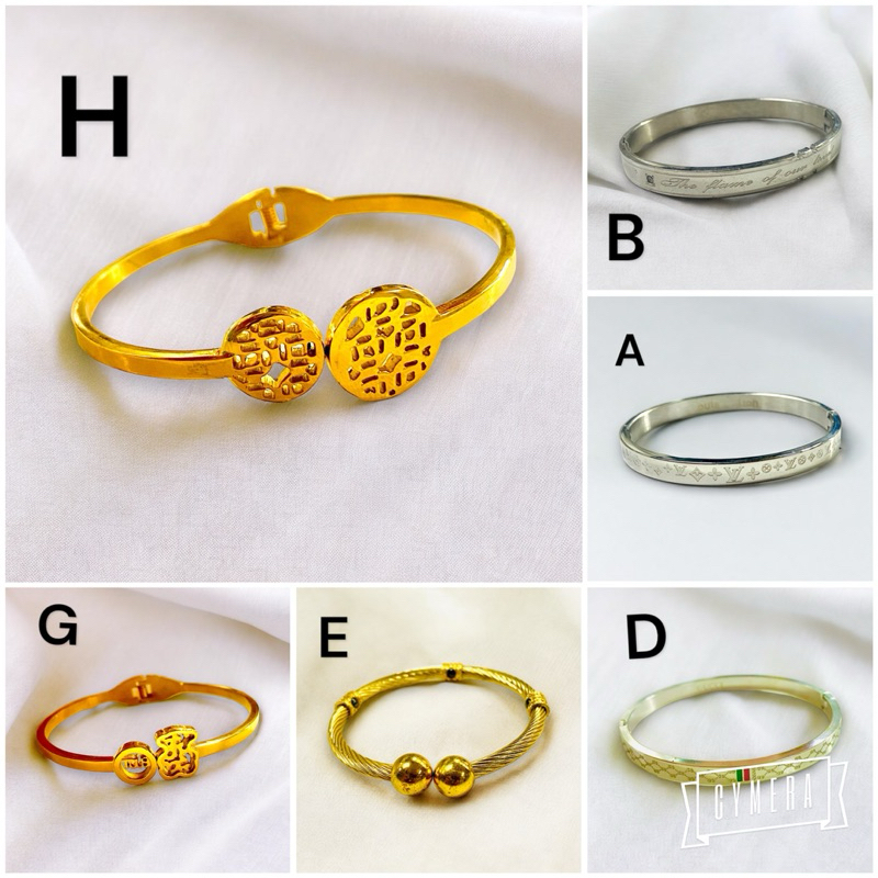 Titanium / gelang titanium / gelang titanium gold / gelang angka romavi