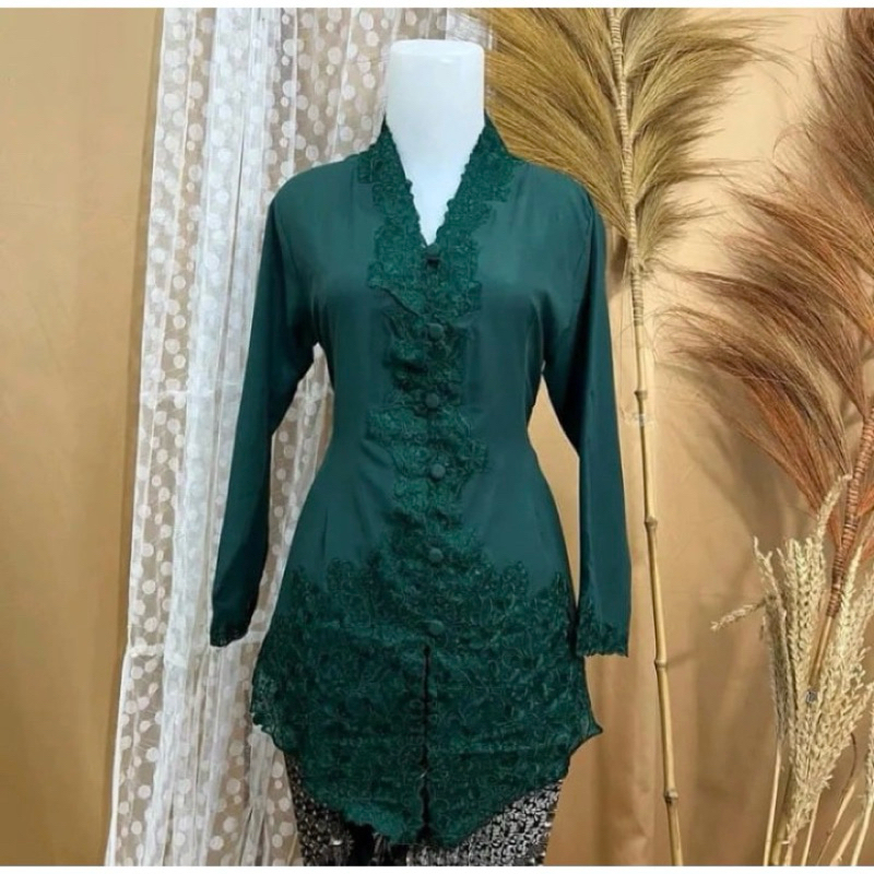 Amrah Official- Encim Kebaya encim bordir senada katun premiumi