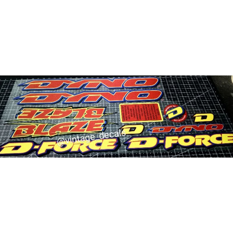 decals replacement BMX Dyno BLAZE