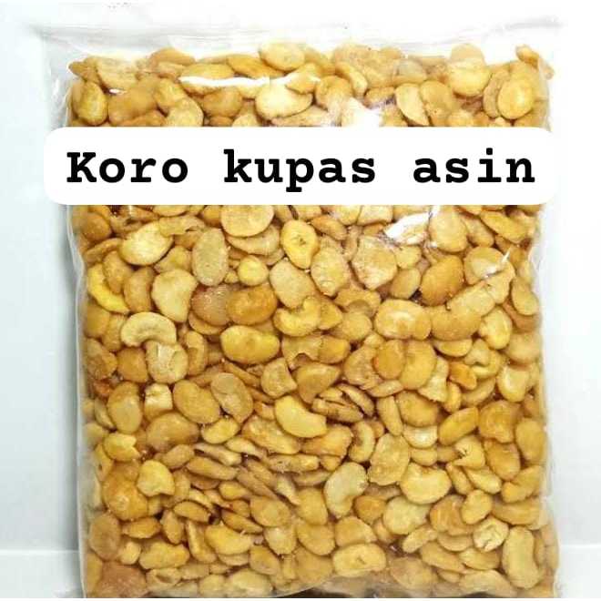 

KACANG KORO KUPAS RASA ASIN GURIH RENYAH 1KG