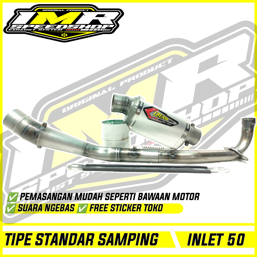 KNALPOT CREAMPIE JUPITER Z Z1 VEGA R ZR RR FORCE Fi SUPRA FIT X 100 125 ABSOLUTE REVO 110 BLADE KHAR