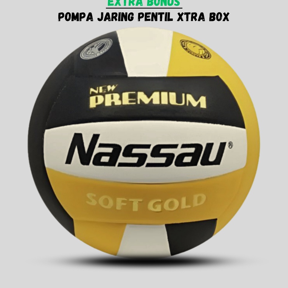 Produk Original  Bola Voli Volly Voly NASSAU PREMIUM Size 5 bola voli murah size 5