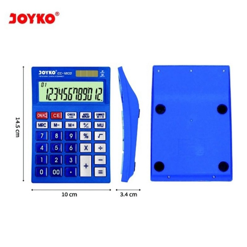 

LUAR BIASA JOYKO CC12CO ORIGINAL Check Correct Calculator Kalkulator Bisa Cek Ulang