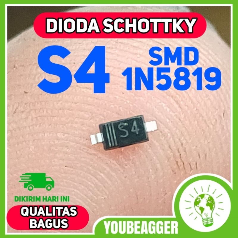 S4 dioda schottky 1n5819 smd