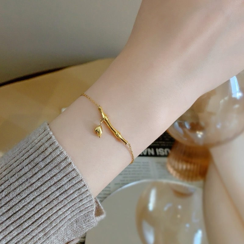 Anandajewelry - Gelang Bambu minimalis titanium