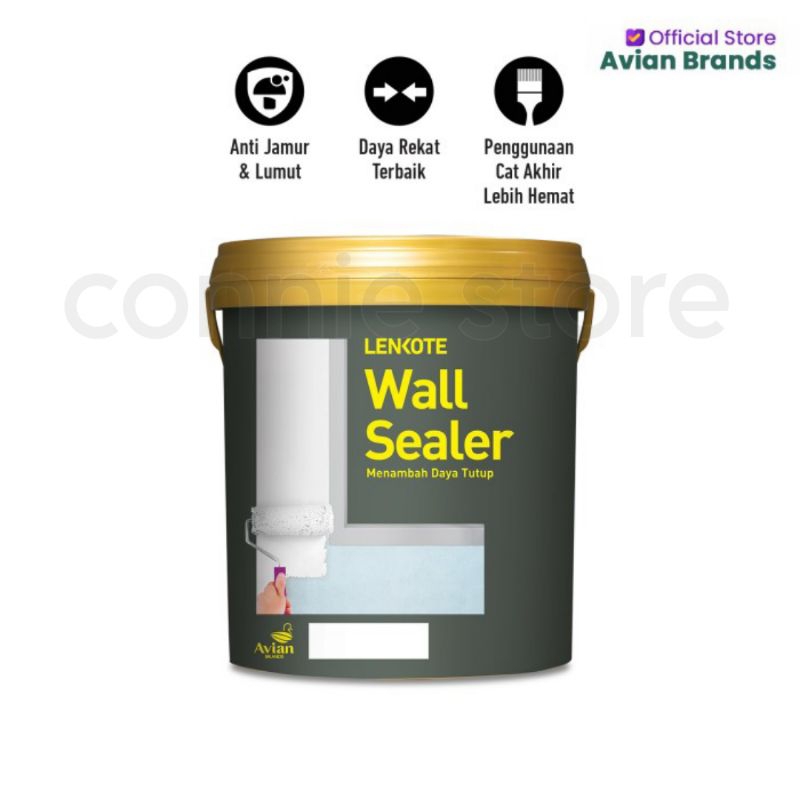 Lenkote Wall Sealer Avian 2.5liter cat dasar tembok avian 3kg
