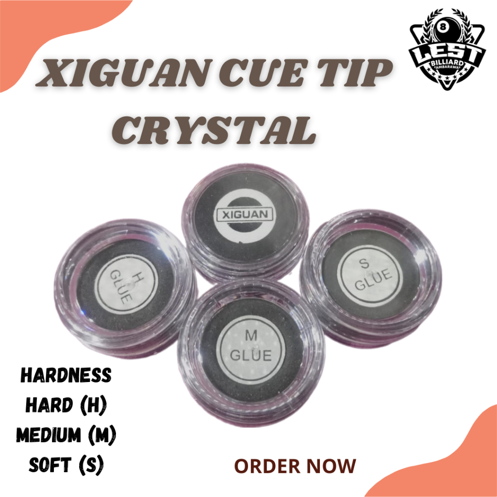Cue Tip Xiguan Crystal Diamond - Tip Billiard - Tip Stik Billiard - Billiard - 14mm