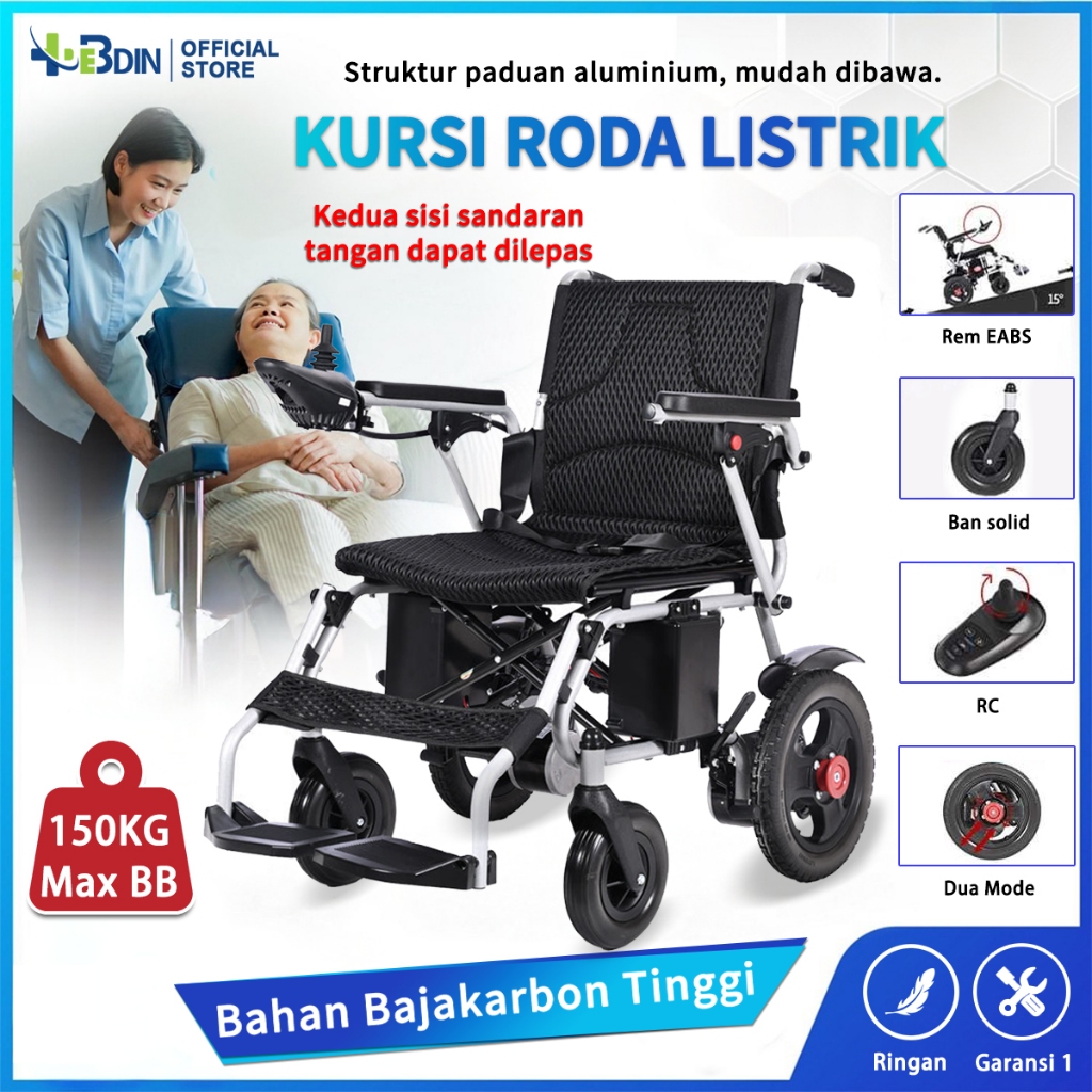 BD⚡COD⚡Kursi roda lansia / Kursi Roda Aluminium Elektrik / Kursi roda listrik