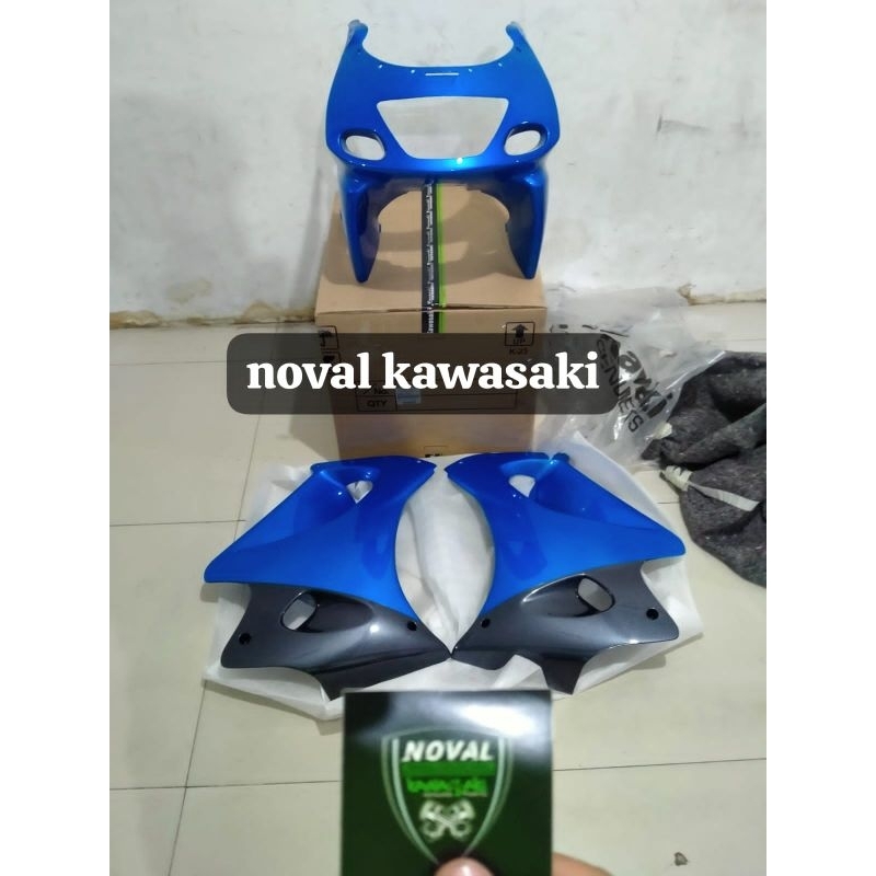 FAIRING ATAS BAWAH NINJA RR OLD BIRU ORIGINAL