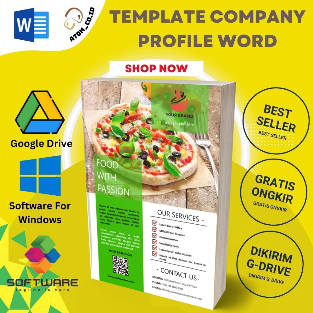 30 Template Cover Company Profile Format Word - Ms Word - Template Word