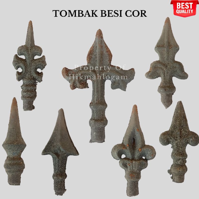 Ornamen Pagar Tombak Besi Cor