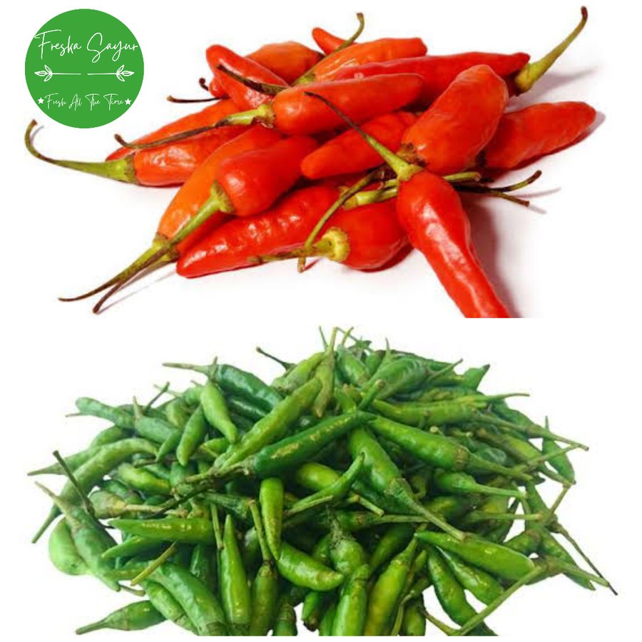 

Cabai Rawit Merah + Cabe Rawit Ijo Campur 1 Pack