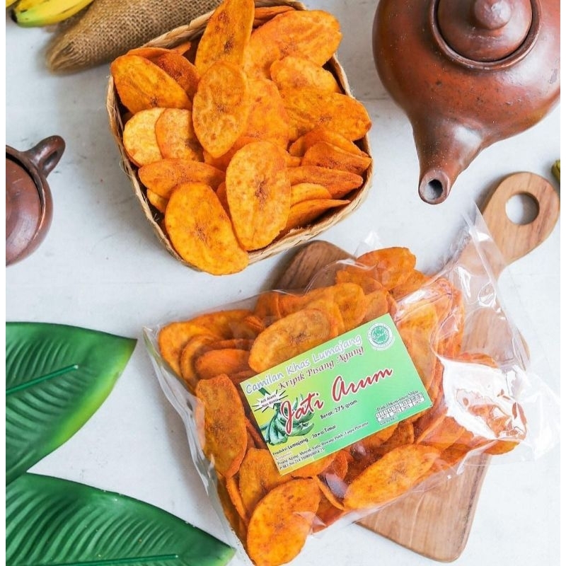 

2Xbtygneal Sakha Snack ) Keripik Pisang Agung Jati Arum Oleh Oleh Khas Lumajang 250 Gram