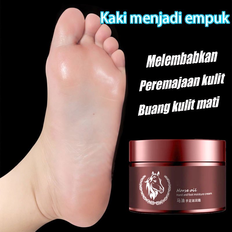 Hand and Foot Cream Horse Oil Cream 120g Krim Melembabkan Kulit Tangan Kaki Kering Kasar & Tumit Pec