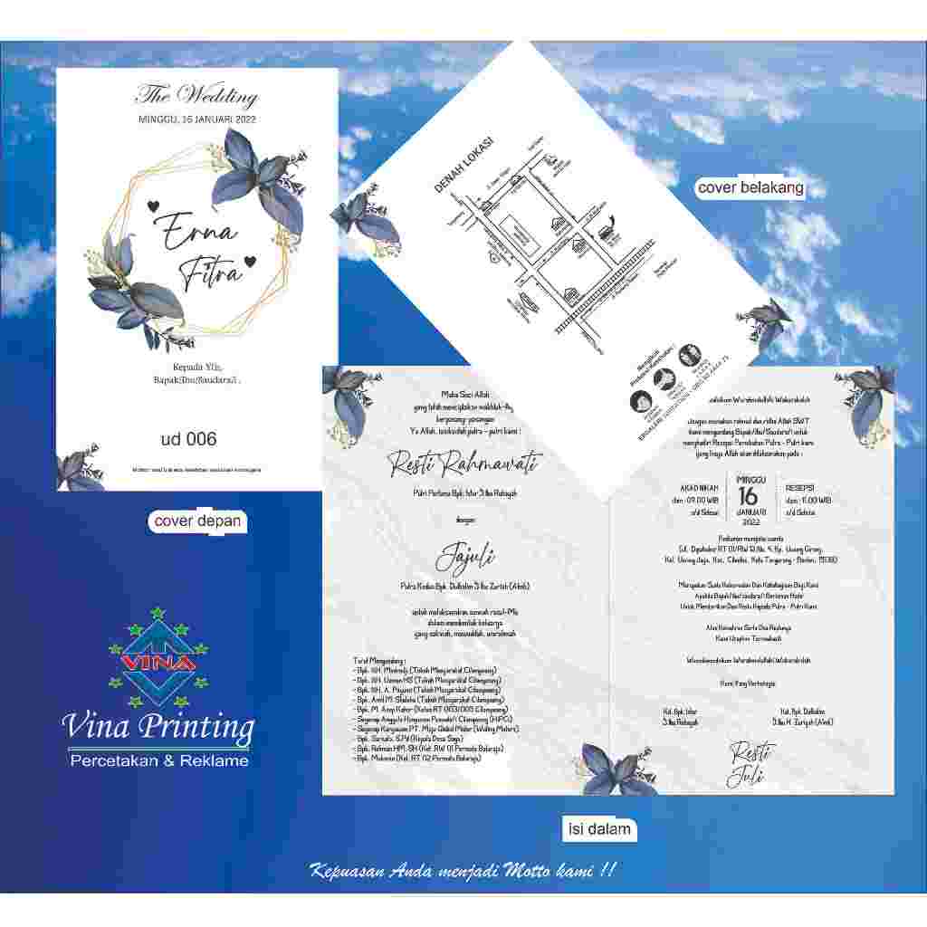 UNDANGAN PERNIKAHAN/KHITANAN/NGUNDUH MANTU