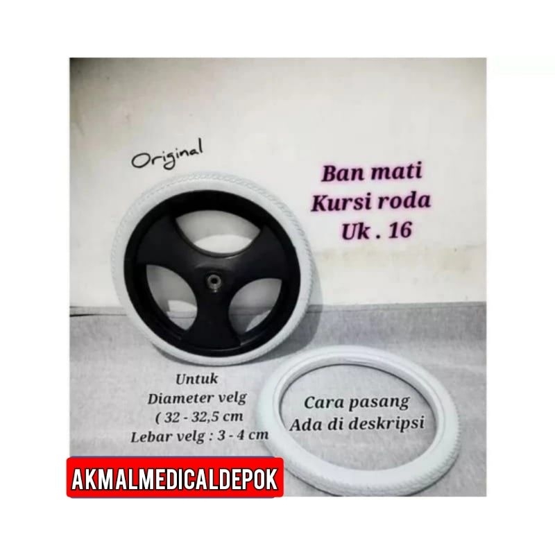 ban mati kursi roda ukuran 16/ban kursi roda mati uk 16