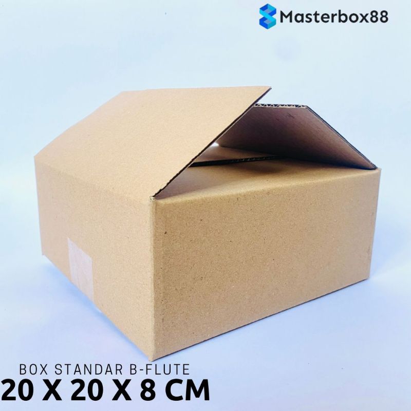 Box Packaging Kardus Packing Topi Pengemasan Tambahan 20x20x8
