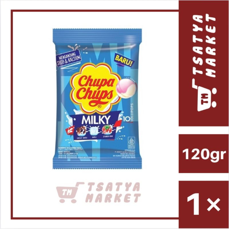 

CHUPA CHUPS MILKY ISI 10 LOLIPOP