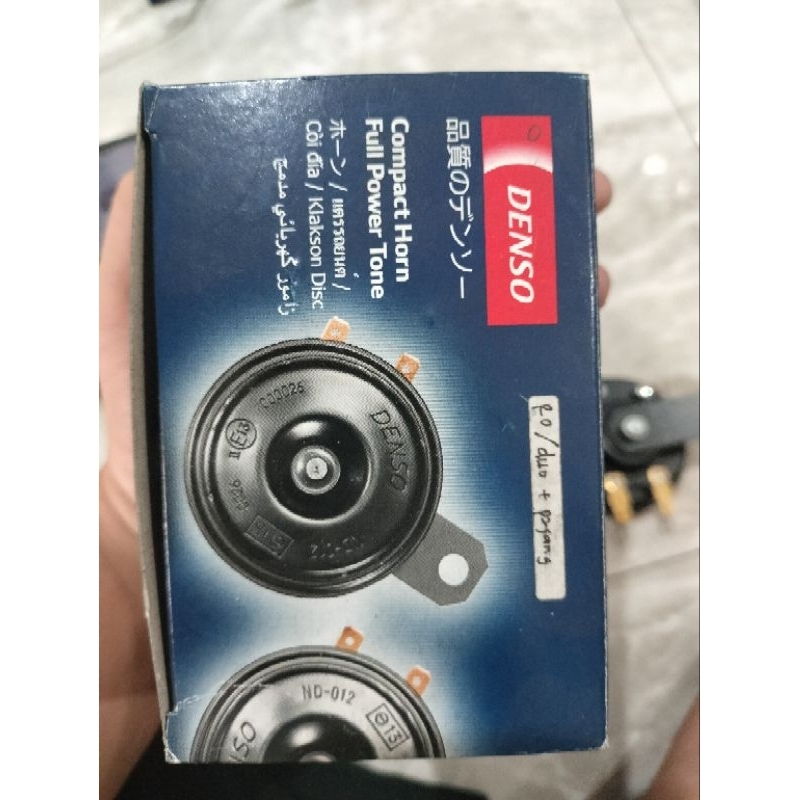 Klakson Denso stereo suara AVANZA KIJANG SET 2 pcs High Low Double disc mobil motor original