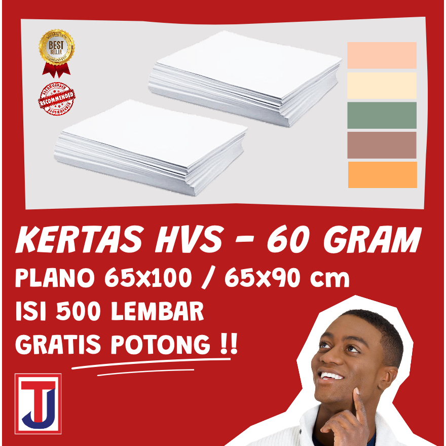 

KERTAS HVS 60 GRAM 65x100CM PLANO Merek RAP isi 500 lembar