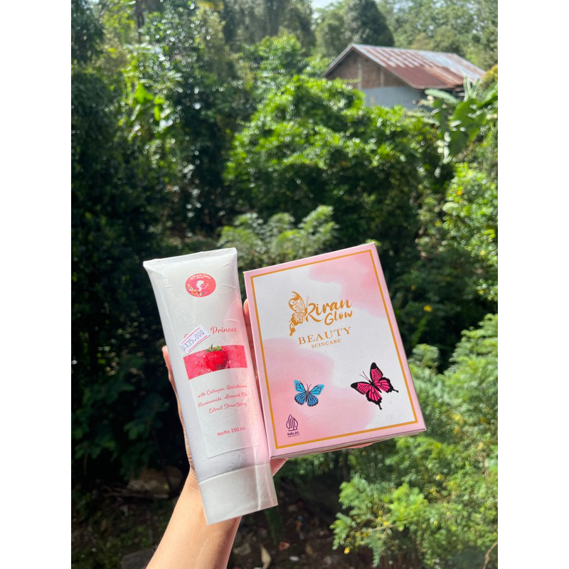 PAKET HEMAT, Riran glow original & Lotion princess 100ml