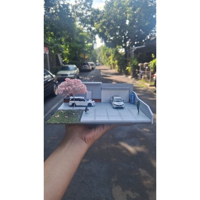 diorama hotwheels model rumah