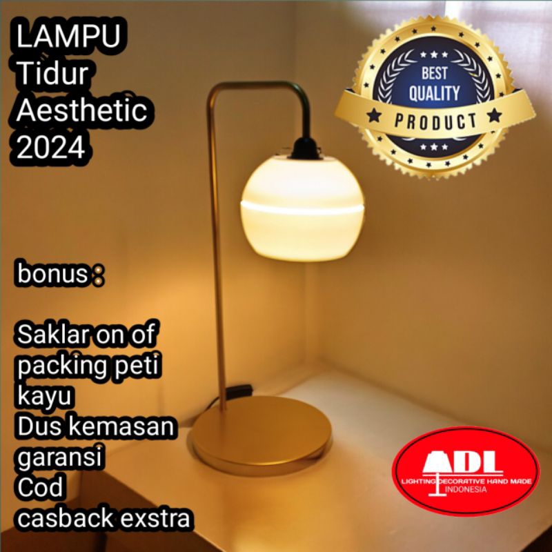 lampu tidur Aesthetic merk ADL lampu tidur mewah lampu meja aesthetic lampu hotel lampu hias