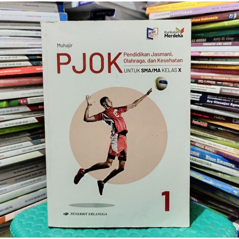 Buku PJOK Penjas Pendidikan Jasmani Olahraga dan Kesehatan Kelas 10 X 1 I SMA MA Penerbit Erlangga K