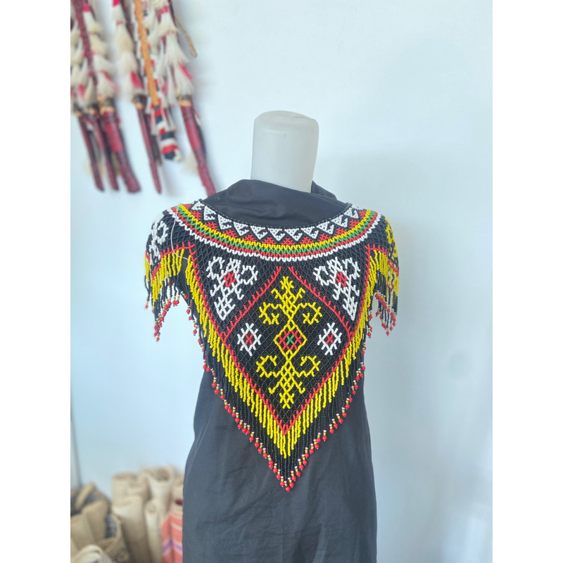 Manika Kaltim - Kalung Teratai Manik Dayak / Rumpi / Rompi Manik Anak & Dewasa Dayak Kalimantan