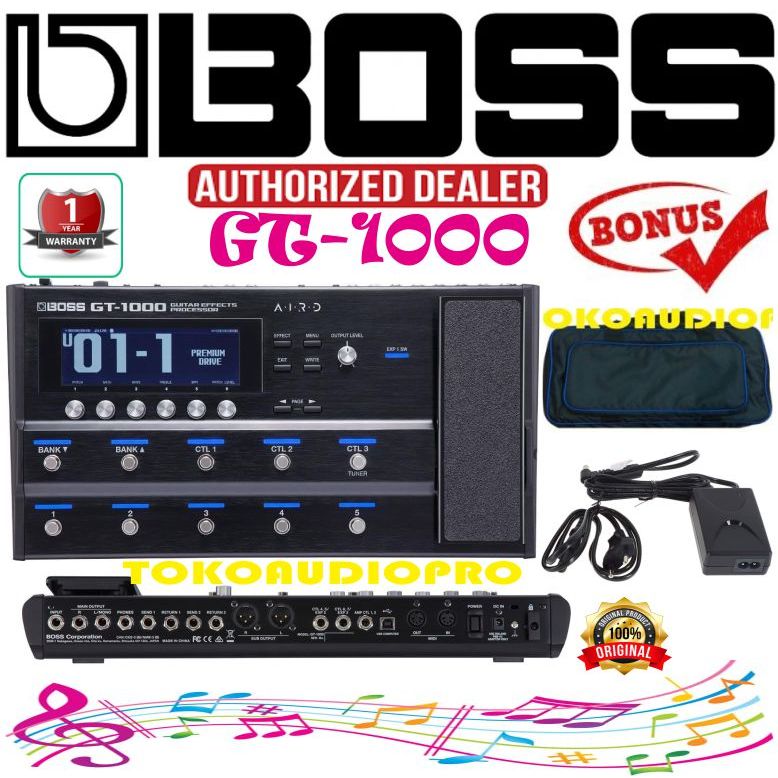 Efek Boss GT-1000 Multi-effects Processor Boss Gt1000 Multi Efek