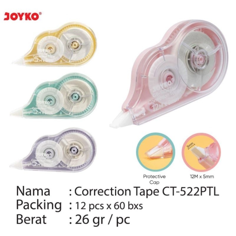 

Correction Tape Joyko CT-522-PTL