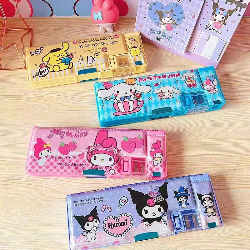

ATK33 Sanrio series tempat pensil anak perempuan karakter sanrio kuromi melody cinnamoroll lucu cute kado anak TK SD murah bagus realpict tempat ATK Lucu tepak sekolah anak