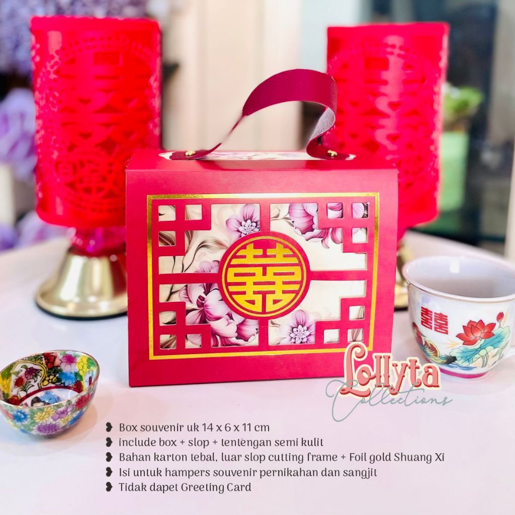 

Box souvenir sangjit / Wedding Box 14 x 6 x 11 cm