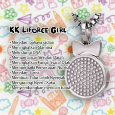 Kalung Kesehatan KK Liforce Girl Original KK Indonesia ANAK