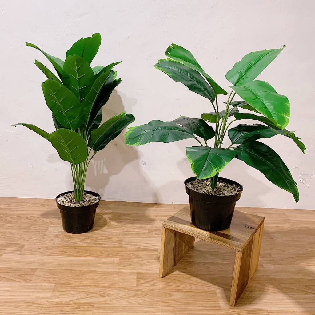 Pohon Pisang Artificial Tanaman Palsu Daun Pisang Dekorasi Tanaman Plastik