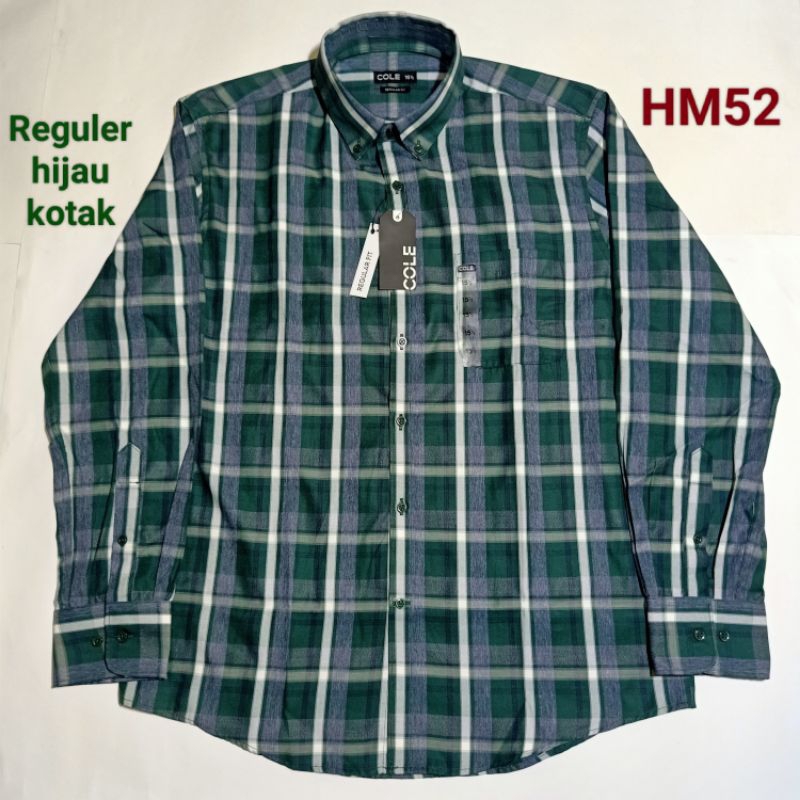 Kemeja Pria Lengan Panjang merek Cole Reguler branded matahari original