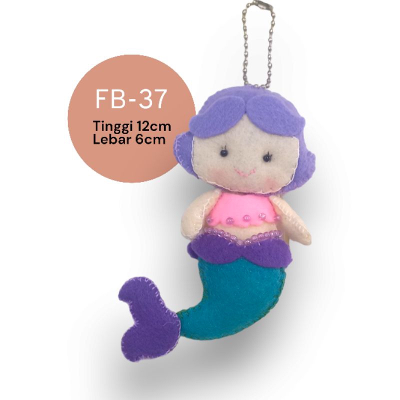 Boneka Flanel Putri Duyung