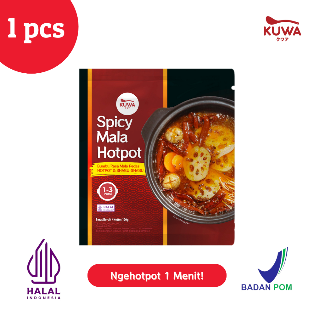 

KUWA Spicy Mala Soup Hotpot - Kaldu Sup Pedas Mala - 100g