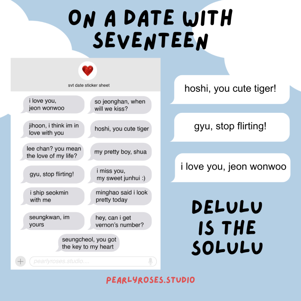 

seventeen date sticker a6 by pearlyroses.studio