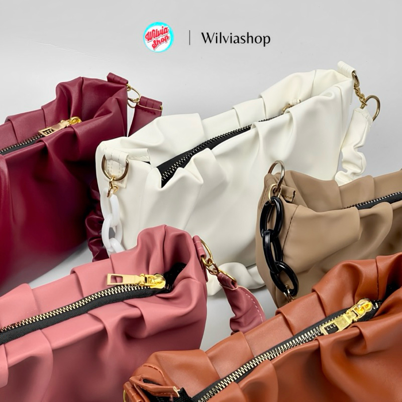 Tas Wanita Kekinian Aelin Slingbag Murah / Tas Selempang Akrilik /Tas Wanita Shoulder Bag minji / Ta