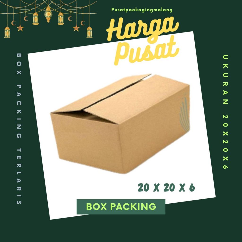 

Box 20x20x6 Kardus A1 Packing Karton Dus Kotak Kemasan Obat Mainan Olshop Souvenir Jamu Sparepart