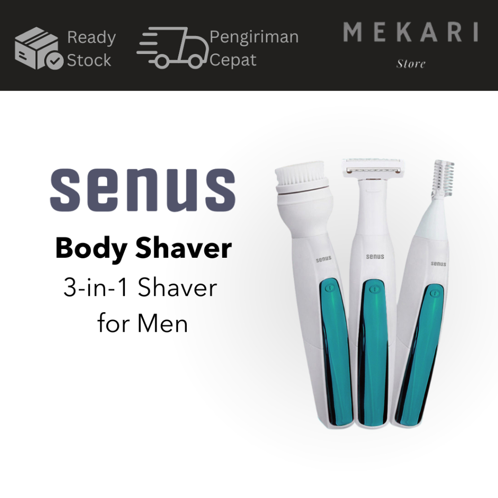 Senus alat cukur elektrik bulu ketiak, rambut, kumis shaver pria
