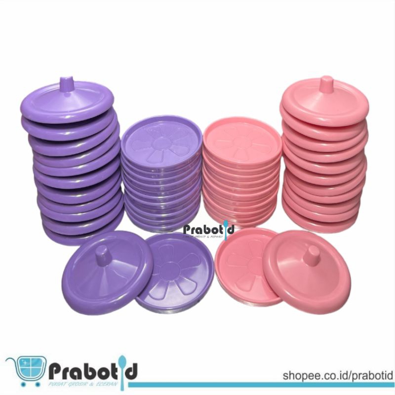 PRABOTID TUTUP GELAS MELAMIN TEBAL UNGU PINK / TUTUP GELAS MELAMIN HIGH QUALITY / TATAKAN GELAS MELA