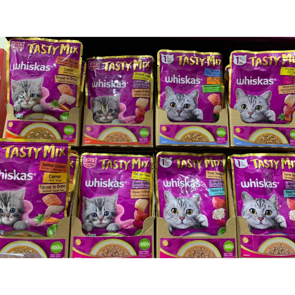 Whiskas Tasty Mix Kitten/whiskas tasty mix pouch 70gr