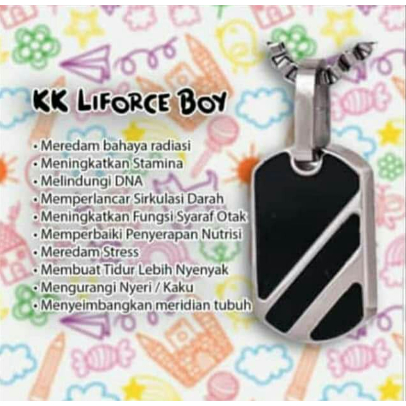 Kalung Kesehatan KK Liforce Boy | Kalung KK Lifeforce Boy ANAK