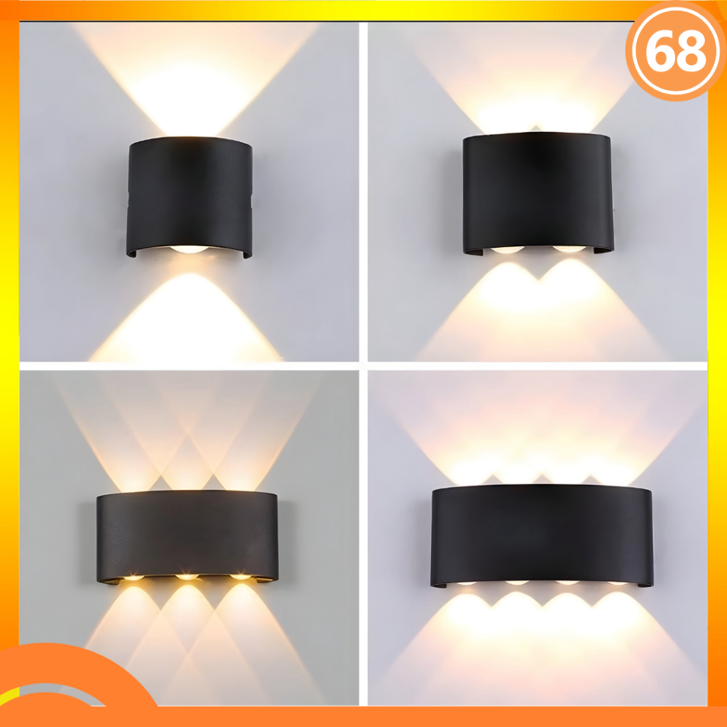 [] Lampu Dinding Taman Outdoor COB / LED Wall Light 2/4/6/8 Mata 220V Indoor Outdoor LED Wall Lamp M