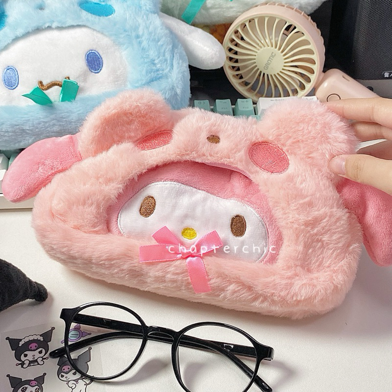 

NYBEBY26 SANRIO HOODIE TEMPAT PENSIL POUCH KOTAK BULU BONEKA KURO MY MELODY