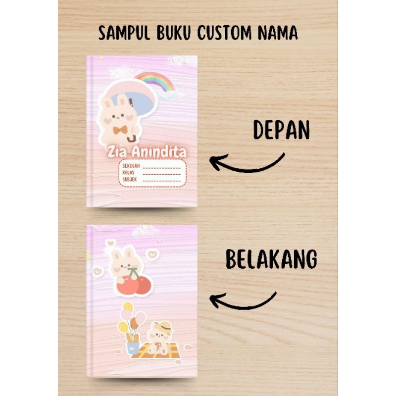 

sampul buku lucu custom nama (minimal 10 lembar)